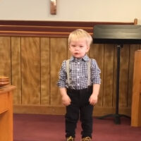 Boy delivers sermons